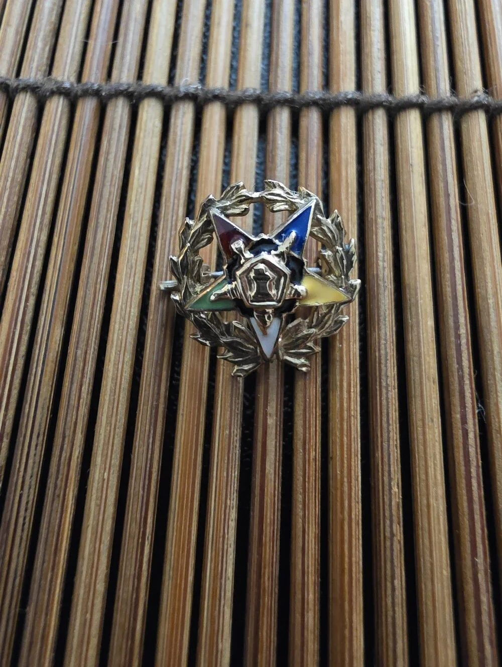 10k Eastern Star Yellow Gold Pin (Vintage)